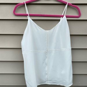 🆕Club Monaco Trim Cami Chemise Off white 100%Silk